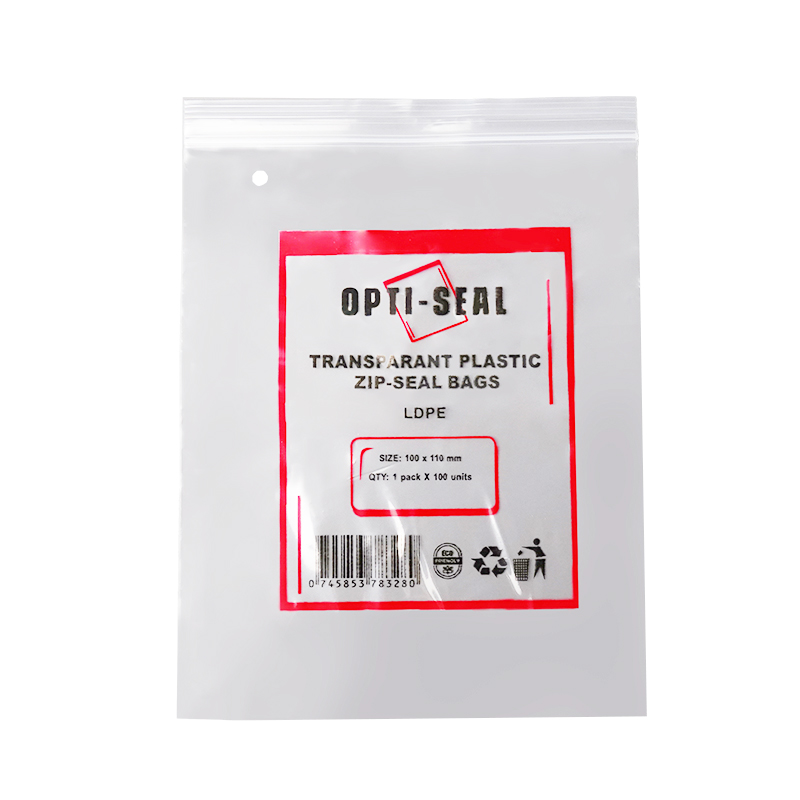 Sacchetto A Tasca Kraft/trasparente Con Chiusura Zip 150 H220mm