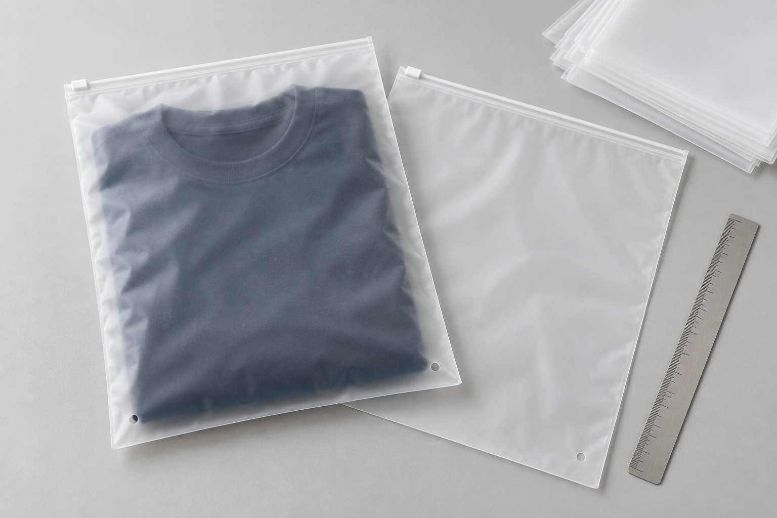 Frosted Zipper Bags